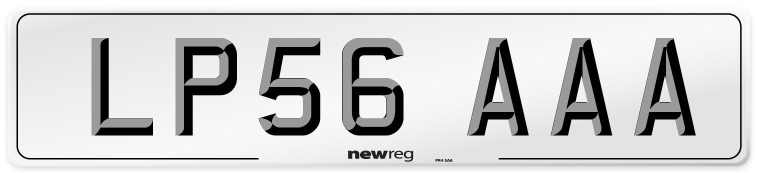 LP56 AAA Number Plate from New Reg